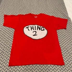 Homemade Dr. Seuss Thing 2 T-Shirt – Red Gildan Youth XL